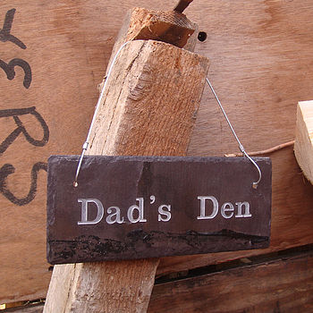 Engraved Slate Dad's Garden Sign, 4 of 7
