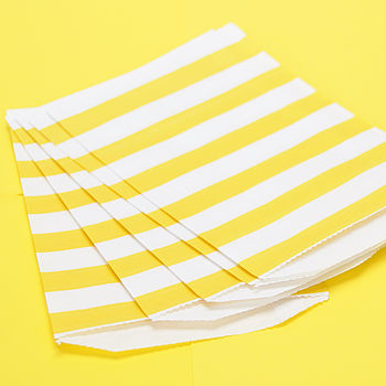 Wide Striped Paper Party Bags, 10 of 12