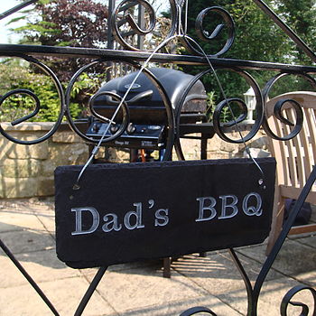 Engraved Slate Dad's Garden Sign, 2 of 7