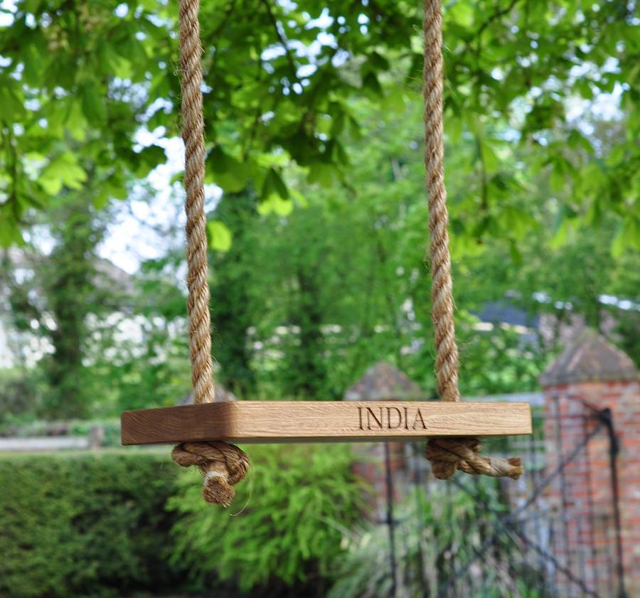 Small Personalised Garden Swing, 1 of 3