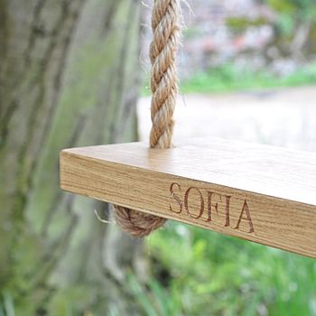 Small Personalised Garden Swing, 3 of 3