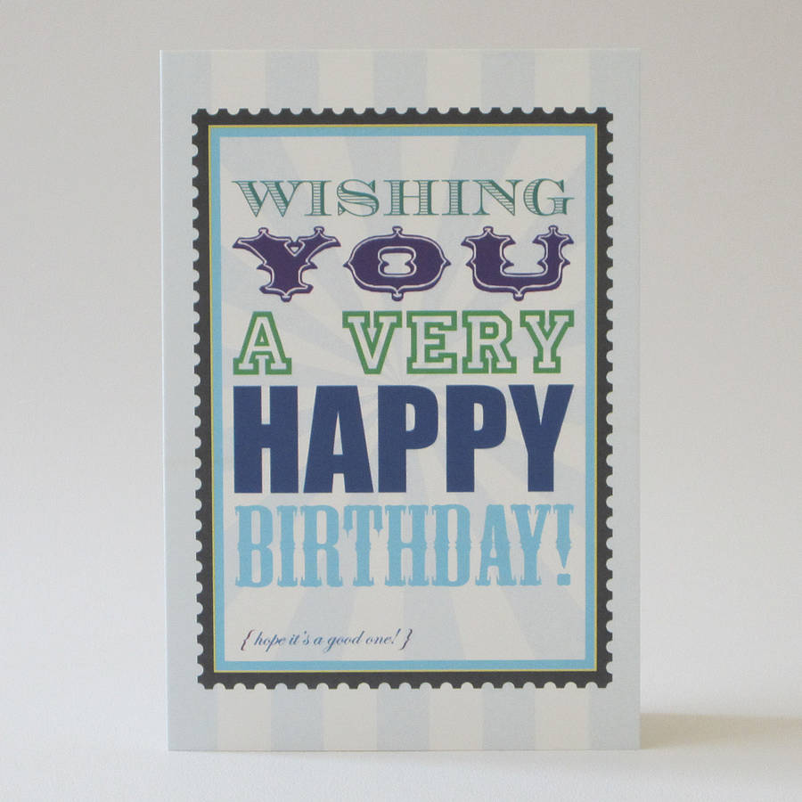  male  birthday  card  by dimitria jordan notonthehighstreet com