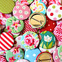 ''Floral And Patterned'' Handmade Badges, thumbnail 1 of 5