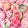 ''Floral And Patterned'' Handmade Badges, thumbnail 2 of 5