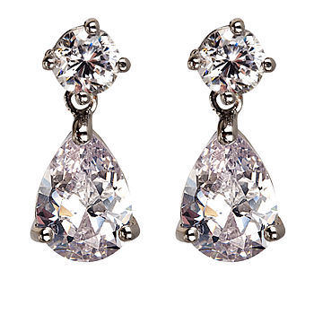 Brilliant Cut Peardrop Crystal Earrings, 2 of 6