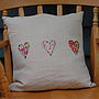 Handmade Linen And Liberty Print Cushion, thumbnail 1 of 6