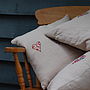 Handmade Linen And Liberty Print Cushion, thumbnail 2 of 6