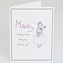 Personalised 'Thank You Flower Girl' Card, thumbnail 2 of 3