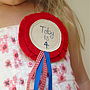 Birthday Fabric Rosette Badge Personalised, thumbnail 5 of 9