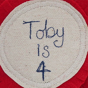 Birthday Fabric Rosette Badge Personalised, 8 of 9