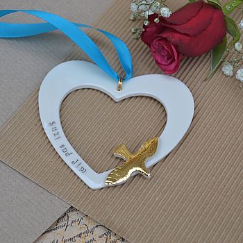 Personalised Hanging Wedding Heart, 5 of 8