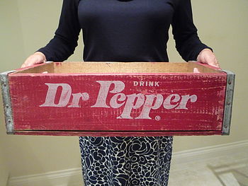 Vintage 'Dr Pepper' Crate, 5 of 6