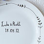 Personalised Hand Illustrated Wedding Plate, thumbnail 5 of 11