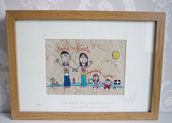 Personalised Family Embroidery Picture, 8 of 12
