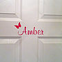 Personalised Name Butterfly Wall Sticker, thumbnail 3 of 4