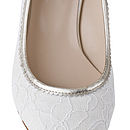 lace kitten heel