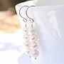 Stacked Freshwater Pearl Earrings, thumbnail 3 of 10