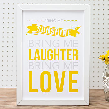 'Bring Me Sunshine' Print, 2 of 3