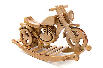 All Terrain Wooden Rocking And Ride On Bike, 2 of 7