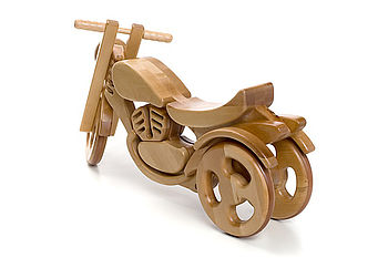 All Terrain Wooden Rocking And Ride On Bike, 5 of 7