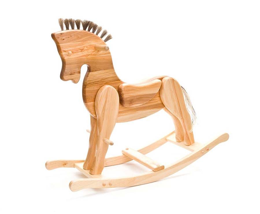 Rocco Wooden Rocking Horse, 1 of 2