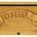 personalised pine toy box