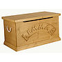 Solid Pine Personalised Toy Box, thumbnail 1 of 3