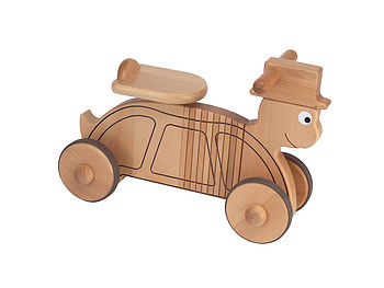Wooden Rocking And Ride On Turtle Toy, 4 of 4