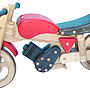 Wooden Rocking And Ride On Trainer Bike, thumbnail 3 of 5