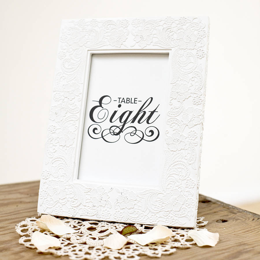 Set Of 10 Wedding Table Number Cards, 1 of 3