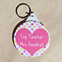 Personalised 'Top Teacher' Keyring Or Magnet, thumbnail 2 of 3