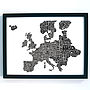 Europe Gastronomy Map Print, thumbnail 3 of 5