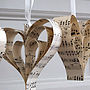 Handmade Sheet Music Heart Decoration, thumbnail 1 of 10