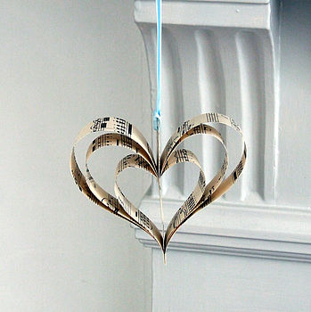 Handmade Sheet Music Heart Decoration, 7 of 10