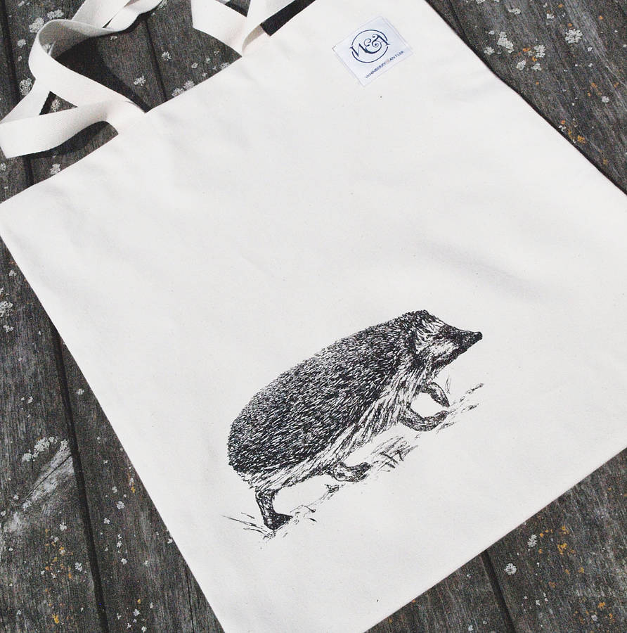 Hedgehog Tote Bag By Whinberry & Antler | notonthehighstreet.com