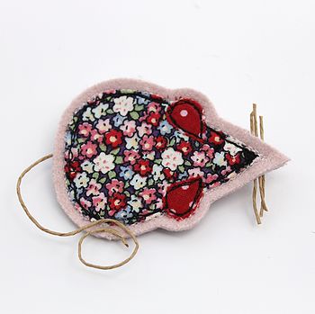 Embroidered Mouse Brooch, 5 of 5