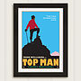 Personalised Top Man Celebration Print, thumbnail 3 of 7