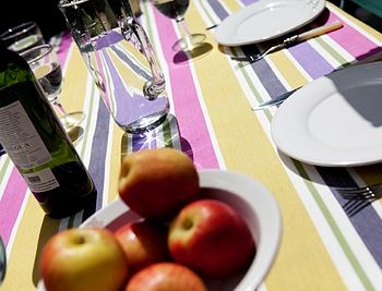 Pure Cotton Colourful Stripy Tablecloth, 3 of 3