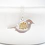 Floral Love Bird Necklace, thumbnail 2 of 5