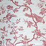 Red Birds On Natural Linen Fabric, thumbnail 1 of 2