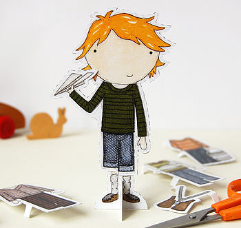 Dress Up Paper Doll Colin Card, 7 of 11