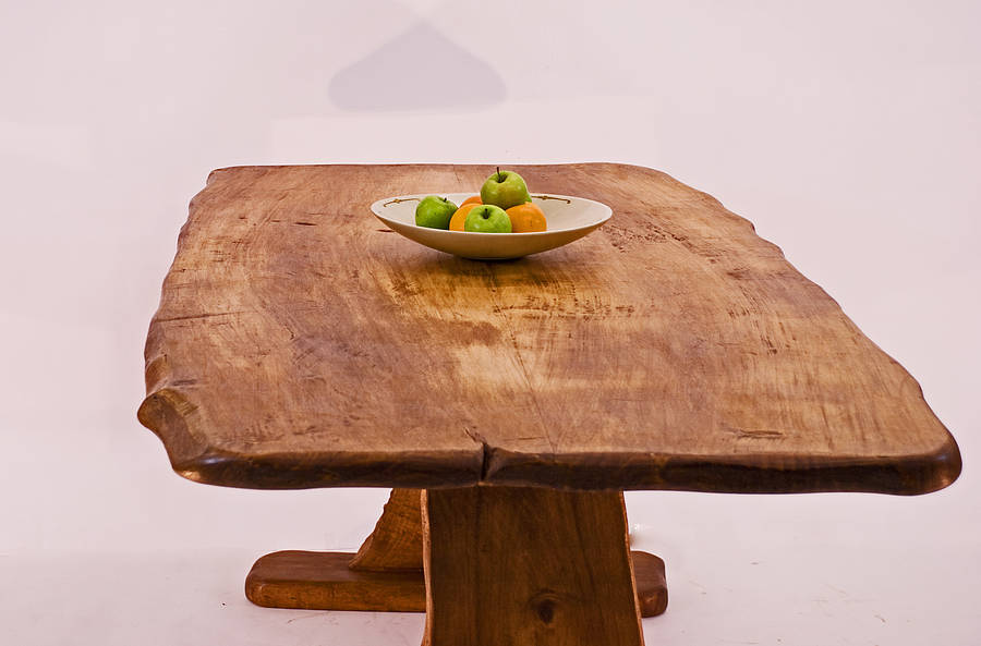 Rustic Handmade Picnic-Style Dining Table By Kwetu | notonthehighstreet.com