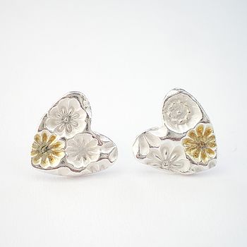 Floral Heart Earrings, 2 of 3