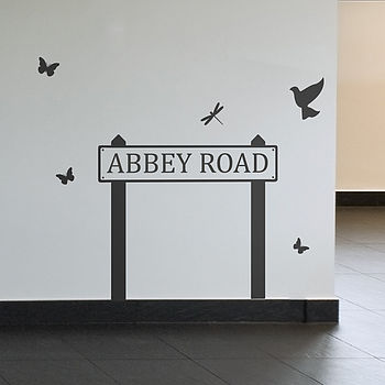 Personalised Road Name Wall Sticker, 3 of 5