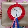 Birthday Fabric Rosette Badge Personalised, thumbnail 4 of 9