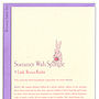Personalised First Birthday Bunny Card, thumbnail 8 of 10