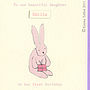 Personalised First Birthday Bunny Card, thumbnail 3 of 10