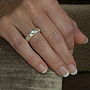Gemstone Band Ring, Silver And Gold Ring, thumbnail 6 of 8