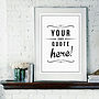 Personalised Quote 'In Your Own Words' Retro Art Print, thumbnail 3 of 7
