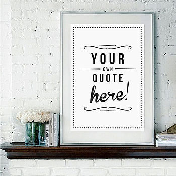 Personalised Quote 'In Your Own Words' Retro Art Print, 3 of 7